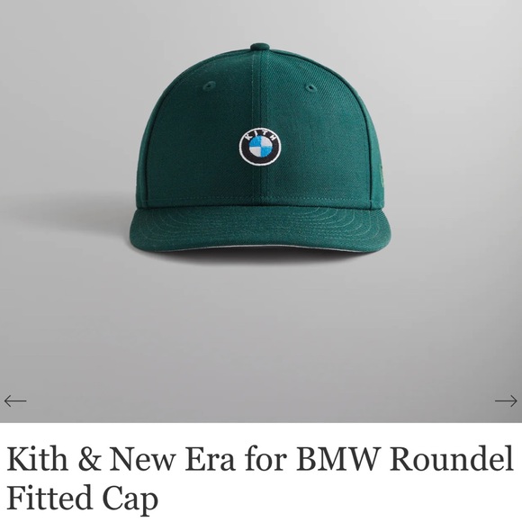 Kith & new era for BMW roundel fitted wool cap NWT green size 7 3/8 - Picture 2 of 16